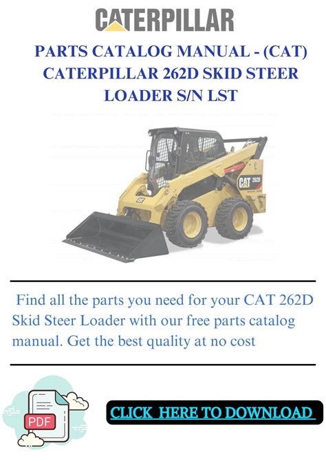 2015 cat 262d skid steer loader|cat 262d owners manual.